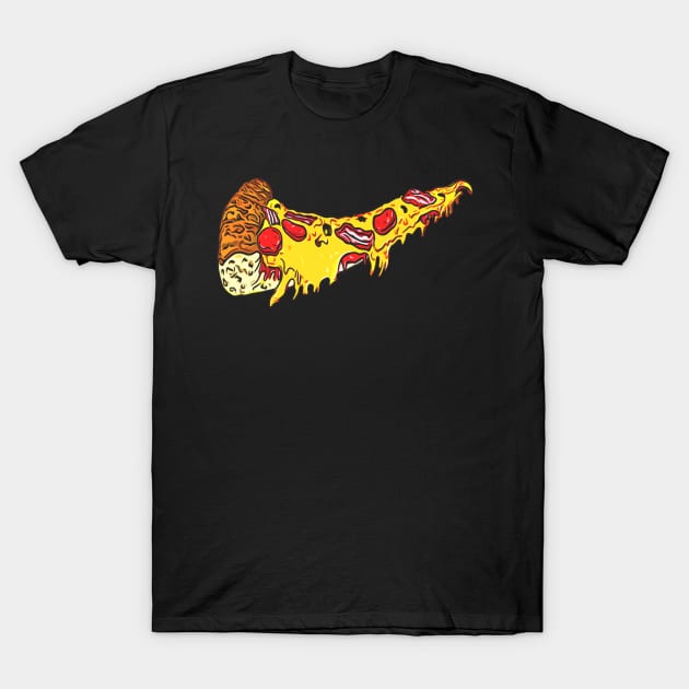 Funny Pizza Shirt Pizza With Cheese And Bacon Pizza Lover T-Shirt by Nikkyta